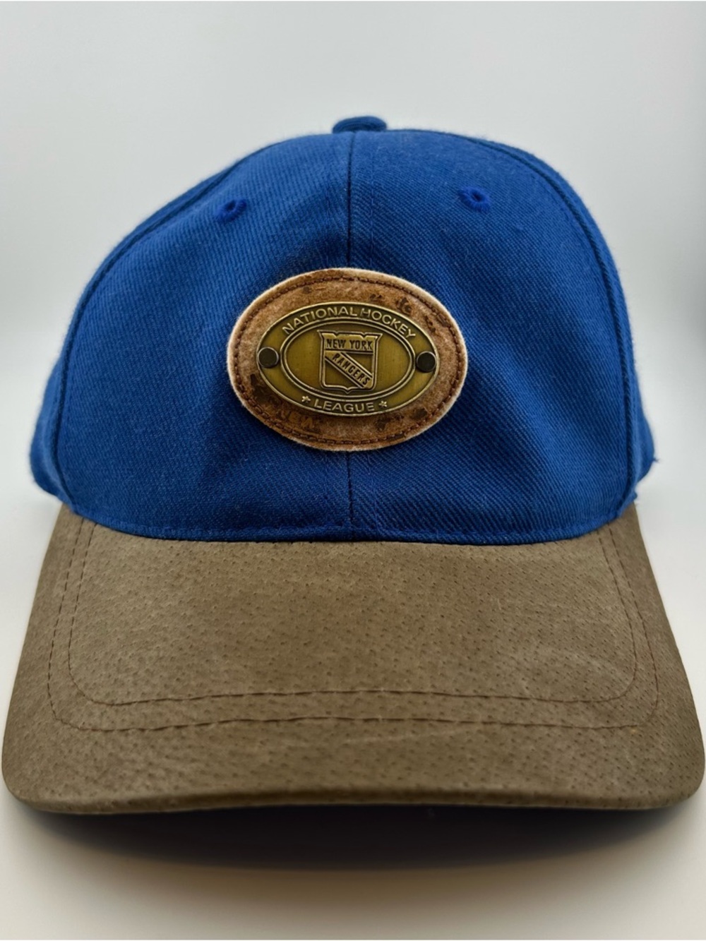 NHL New York Rangers American Needle Adult Adjustable Cap Blue/Brown